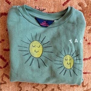 The Animals Observatory Green Sun Sweatshirt size 6